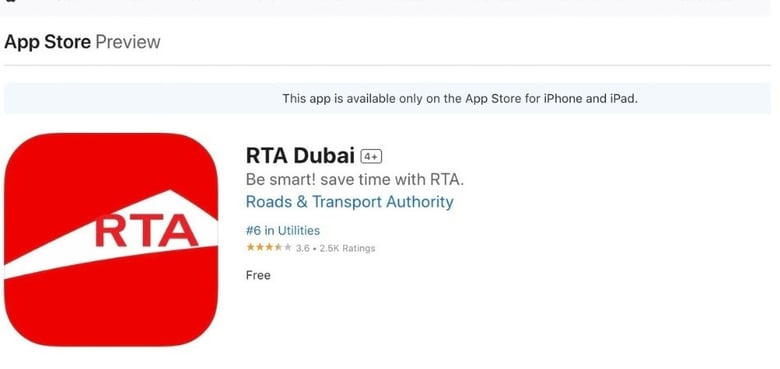 RTA Dubai Official Website