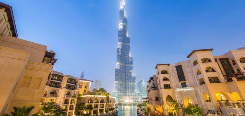 Dubai Mall and Burj Khalifa Lake